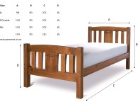 Limelight Sedna 4ft6 Double Pine Wooden Bed Frame Thumbnail