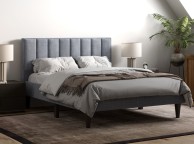 Flair Furnishings Riverside 4ft6 Double Grey Fabric Bed Frame Thumbnail