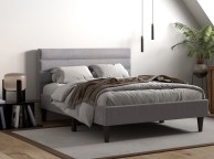 Flair Furnishings Barnhill 3ft Single Silver Fabric Bed Frame Thumbnail