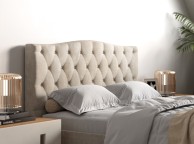 Flair Furnishings Barkby 4ft6 Double Beige Fabric Bed Frame Thumbnail