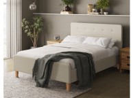 GFW Ashbourne 4ft6 Double Natural Fabric Bed Frame Thumbnail