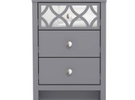 GFW Arianna 3 Drawer Bedside Table Cool Grey Thumbnail