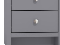 GFW Arianna 3 Drawer Bedside Table Cool Grey Thumbnail