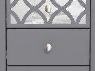 GFW Arianna 3 Drawer Bedside Table Cool Grey Thumbnail