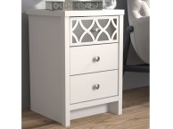 GFW Arianna 3 Drawer Bedside Table White Thumbnail