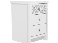 GFW Arianna 3 Drawer Bedside Table White Thumbnail