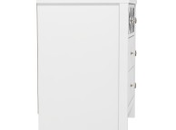 GFW Arianna 3 Drawer Bedside Table White Thumbnail