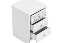 GFW Arianna 3 Drawer Bedside Table White Thumbnail