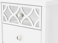 GFW Arianna 3 Drawer Bedside Table White Thumbnail