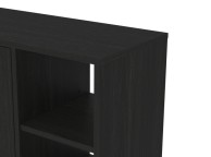 GFW Bideford Shoe Cabinet Rustick Black Oak Effect Finish Thumbnail