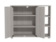 GFW Bideford Shoe Cabinet Warm Grey Oak Effect Finish Thumbnail