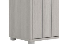 GFW Bideford Shoe Cabinet Warm Grey Oak Effect Finish Thumbnail
