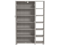 GFW Bideford Tall Shoe Cabinet Warm Grey Oak Effect Finish Thumbnail