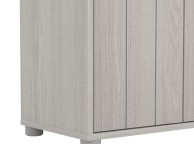 GFW Bideford Tall Shoe Cabinet Warm Grey Oak Effect Finish Thumbnail