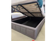 STORE CLEARANCE Sweet Dreams Franklyn 4ft Small Double Grey Fabric Ottoman Bed Frame Thumbnail