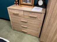 STORE CLEARANCE Rauch Rivera 5 Drawer Chest In Sonoma Oak Thumbnail