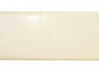 Serene Carmela 4ft Small Double Cream Faux Leather Headboard Thumbnail