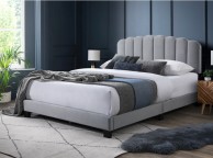 Flintshire Hope 5ft Kingsize Grey Fabric Bed Frame Thumbnail