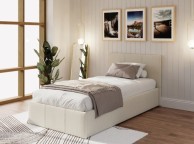 GFW End Lift Ottoman 3ft Single Natural Fabric Bed Frame Thumbnail