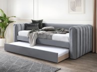 Flintshire Chester Grey Fabric Day Bed With Trundle Thumbnail
