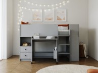Flintshire Marley Grey Wooden Midsleeper Bed Thumbnail
