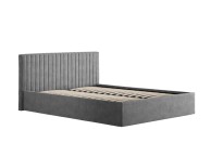 LPD Berlin 4ft6 Double Silver Fabric Ottoman Bed Frame Thumbnail