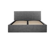 LPD Berlin 4ft6 Double Silver Fabric Ottoman Bed Frame Thumbnail