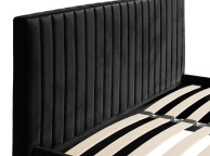 LPD Berlin 4ft6 Double Black Fabric Ottoman Bed Frame Thumbnail