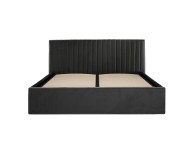 LPD Berlin 4ft6 Double Black Fabric Ottoman Bed Frame Thumbnail