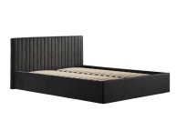 LPD Berlin 4ft6 Double Black Fabric Ottoman Bed Frame Thumbnail