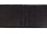 Serene Carmela 4ft6 Double Black Faux Leather Headboard Thumbnail