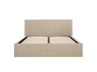 LPD Berlin 4ft6 Double Beige Fabric Ottoman Bed Frame Thumbnail