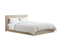 LPD Berlin 4ft6 Double Beige Fabric Ottoman Bed Frame Thumbnail