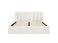 LPD Berlin 6ft Super Kingsize Milk Fabric Ottoman Bed Frame Thumbnail