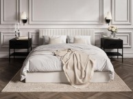 LPD Berlin 6ft Super Kingsize Milk Fabric Ottoman Bed Frame Thumbnail
