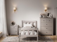 LPD Havana 3ft Single Grey Wooden Bed Frame Thumbnail