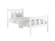 LPD Havana 3ft Single White Wooden Bed Frame Thumbnail
