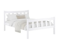 LPD Havana 5ft Kingsize White Wooden Bed Frame Thumbnail