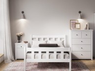 LPD Havana 5ft Kingsize White Wooden Bed Frame Thumbnail