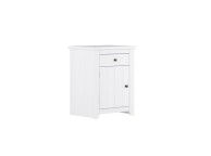 LPD Havana Pine Bedside In White Thumbnail