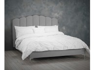 LPD Willow 5ft Kingsize Silver Fabric Bed Frame Thumbnail