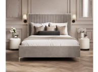 LPD Berkeley 4ft6 Double Mink Grey Fabric Bed Frame Thumbnail