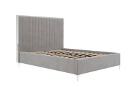 LPD Berkeley 4ft6 Double Mink Grey Fabric Bed Frame Thumbnail