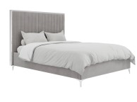 LPD Berkeley 5ft Kingsize Mink Grey Fabric Bed Frame Thumbnail