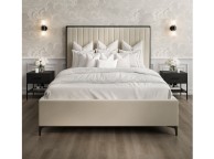 LPD Berkeley 6ft Super Kingsize Cream Fabric Bed Frame Thumbnail