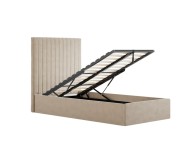LPD Berlin TALL 3ft Single Beige Fabric Ottoman Bed Frame Thumbnail