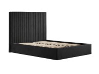 LPD Berlin TALL 4ft6 Double Black Fabric Ottoman Bed Frame Thumbnail