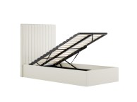 LPD Berlin TALL 3ft Single Milk Fabric Ottoman Bed Frame Thumbnail
