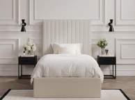 LPD Berlin TALL 3ft Single Milk Fabric Ottoman Bed Frame Thumbnail