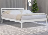 Flintshire Maxwell 4ft6 Double White Finish Wooden Bed Frame Thumbnail